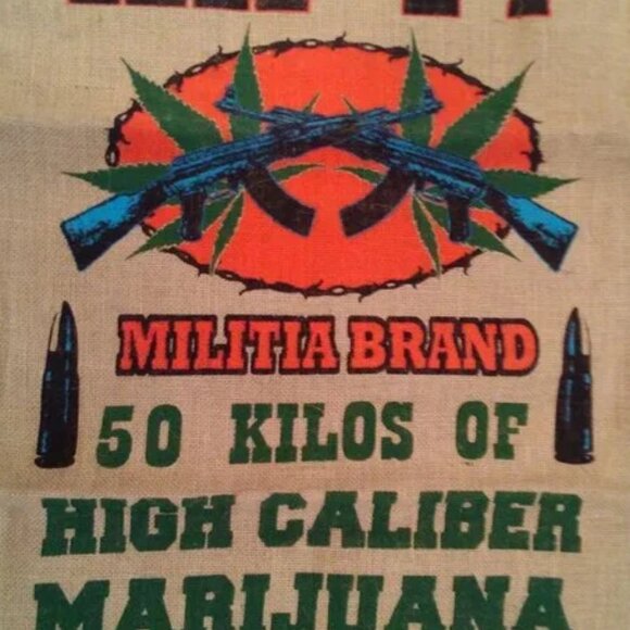 AK-47 Novelty Burlap Bag - Picture 2 of 3